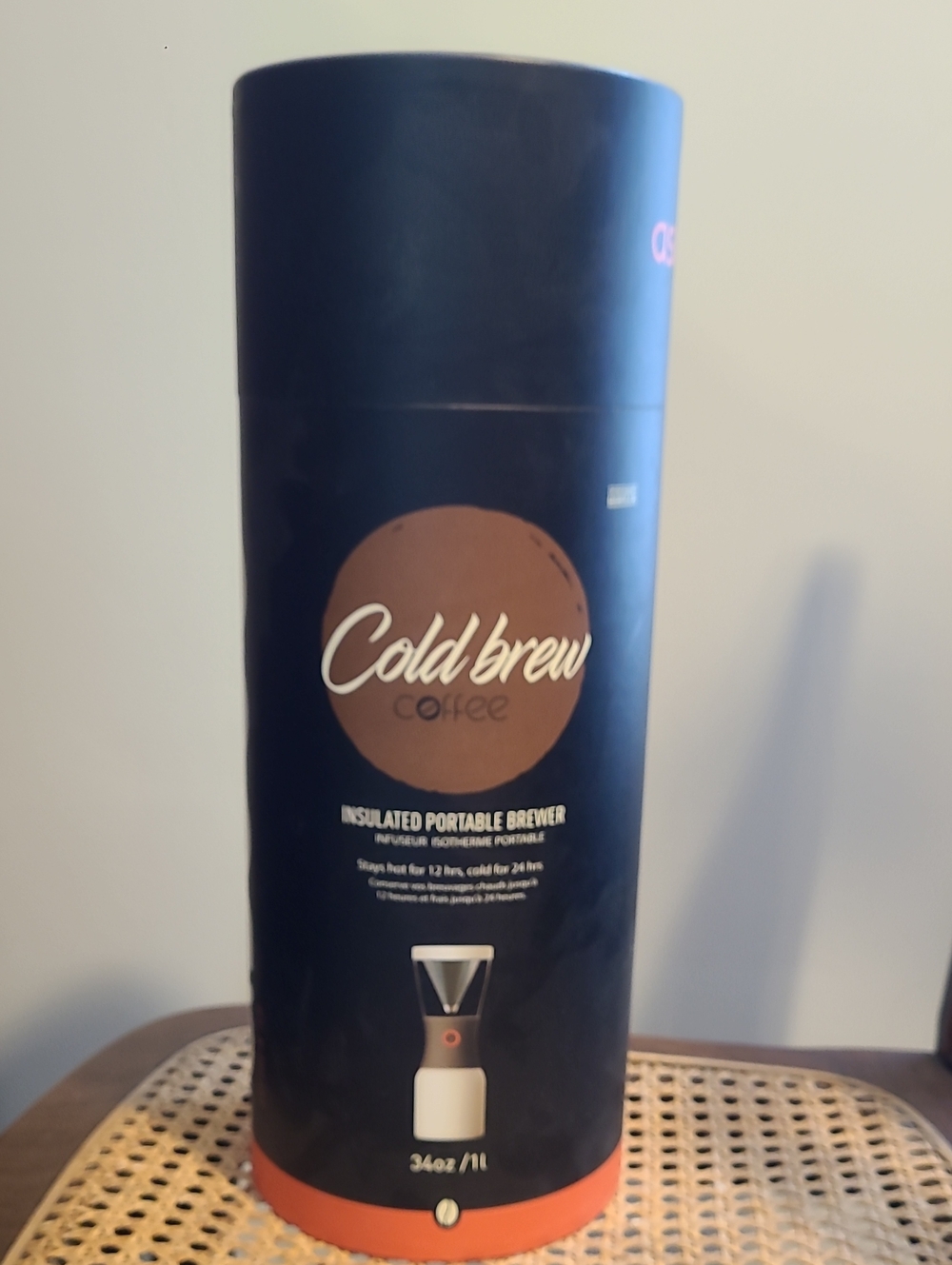 Cold Brew Portable Coffee Brewer - White & Grey